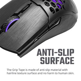 Cooler Master Mouse Grip Tape MM710/711 Black, Made of Anti-Slip Material with Hairline Texture (MT-710-BBC1)
