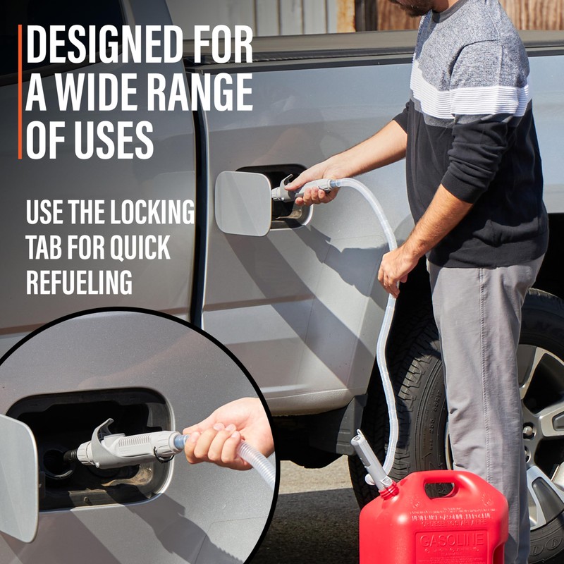 Deway Automatic Fuel Transfer Pump with Nozzle for Quick Flow