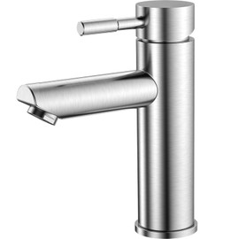 ALFFREUDE Bathroom Washbasin Mixer Tap Stainless Steel Cold and Hot Water Mixer Taps Bathroom with 60 cm Tap Hose