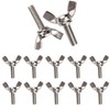 M6x20mm Butterfly Wing Screws,10PCS 304 Stainless Steel Wing Nuts Bolts,Heavy