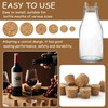 TAHULIK 30PCS Natural Corks Stoppers, Assorted Sizes, Soft Wood Tapered