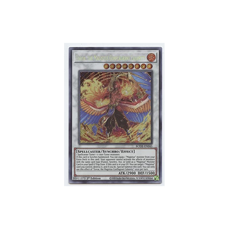 Zoroa, The Magistus Conflagrant Calamity - BODE-EN045 - Secret Rare
