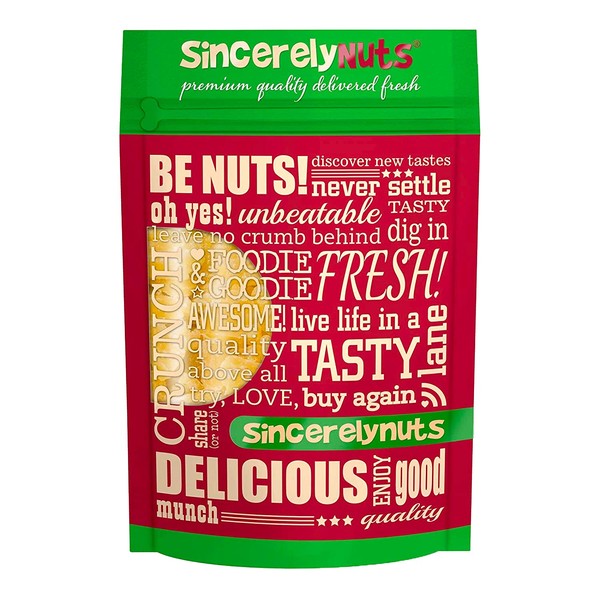 Sincerely Nuts - Dried Pineapple Chunks | Healthy Dehydrated Fruit Snack | Sweet Candied Chewy Tropical Pineapple Bits | Kosher, Vegan, Gluten Free 1 (LB) Bag