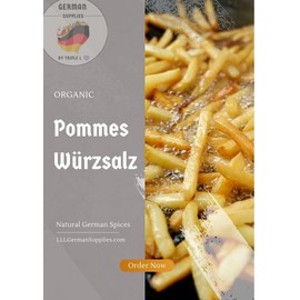 (50g/1.8oz) French Fries Seasoning, German Style, All Natural, Pommes Würzsalz, Potato salt, Potato seasoning
