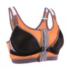 Women Yoga Fitness Zipper Stretch Workout Wireless Padded Shockproof Sports