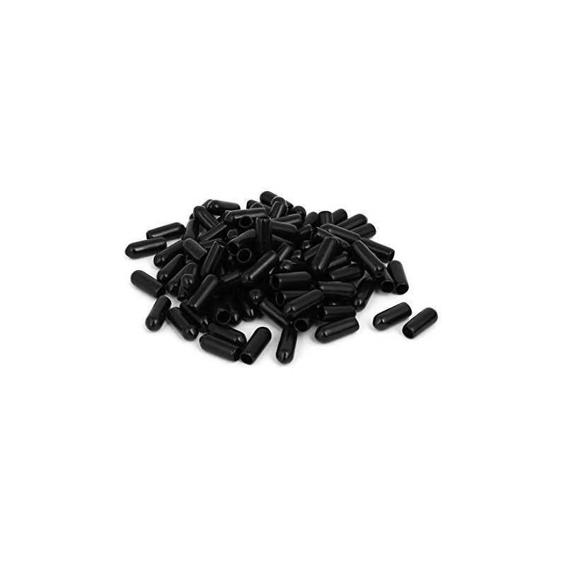 sourcing map 5mm Inner Dia Rubber Hose End Cap Screw