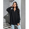 Blooming Jelly Womens Oversized Sweaters Casual Long Sleeve Quarter Zip
