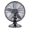 Good Housekeeping 92612 All-Metal 12" Retro Desk Office Table Fan