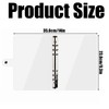 A5 Soft PVC Notebook Binder,Clear Soft PVC 6 Hole Ring