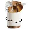 getstar 360° Rotating Kitchen Utensil Holder, Large Ceramic Cooking Utensil