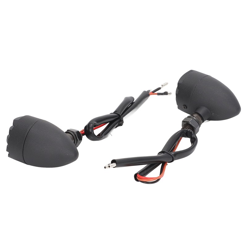 Pair Motorcycle Turn Signal Light with Grill Cover 3 Wires