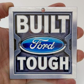 ZIC Motorsports Built Ford Tough Heavy Duty Metal Magnet - 4" X 3.75"