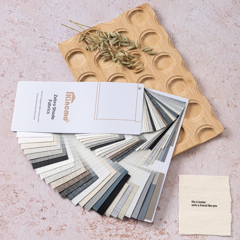 Kincmo Motorized Blinds with Remote, Motorized Zebra Shades Work with