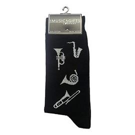 Brass Instruments Cottonrich Unisex Novelty Ankle Socks Adult Size 6-11, multicoloured