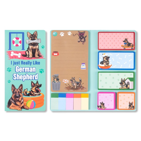 A1DIEE German Shepherd Sticky Notes - 550 Sheet I Just