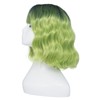 Luxiremi Wigs Ombre Green Special Short Shoulder Length Curly Wavy
