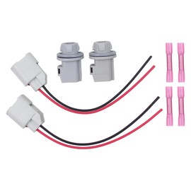 DriveFix Rear License Plate Light Socket Holder and Wiring Harness for Ford E150 E250 E350 Escape Expedition Explorer F150 F250 F350 Fiesta Focus Fusion Ranger Taurus Transit 150 250 350