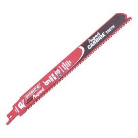 DIABLO STEEL DEMON AMPED CARBIDE RECIPROCATING SAW BLADE FOR THICK METAL (3/16 INCH-9/16 INCH) FOR BORON STEEL-ULTRA HIGH STRENGTH STEEL-STAINLESS STEEL-CAST IRON 9 INCH X 1 INCH 8 TPI 3 PACK
