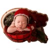 Zeroest Newborn Photography Santa Hat Newborn Christmas Photo Prop Knit