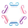 Nail Brush, Colorful Nail Brush, 3 Colors, Set of 6