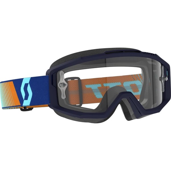 Scott Usa Split OTG Goggles OSFM Royal Blue/Orange/Clear Works Lens