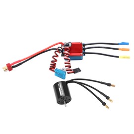 RC 2430 5800KV Waterproof 4 Poles Brushless Motor with 25A ESC Combo Set for 1/16 1/18 RC Car