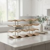Daimix 4-Tier Wine Rack Countertop, 14 Bottles Wooden Wine Holder