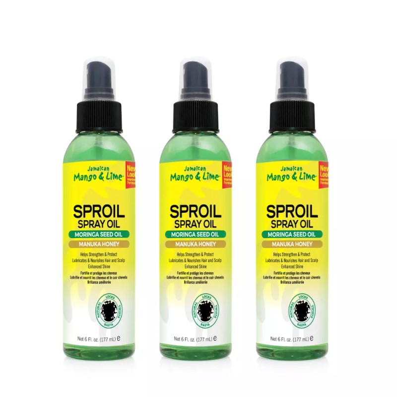 Jamaican Mango&Lime Sproil Spray Oil, 6 oz Strengthens & Protects