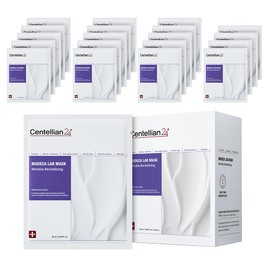 CENTELLIAN 24 Madeca Mask (Wrinkle Revitalizing, 20pc) - Face Mask Sheet for Skin Elasticity, Instant Lift with Centella Asiatica, TECA, Niacinamide, Retinal Korean Skin Care for Men Women