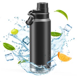 Thermos Flask Stainless Steel Insulated - 532 ml, 710 ml, 946 ml, Ceramic Glazed Interior, Leak-Proof Drinking Bottle for Sports, Outdoors, Carbonated Drinks (532 ml)