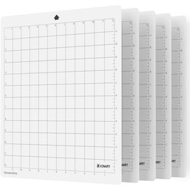 XINART StandardGrip Cutting Mat for Silhouette Cameo 4/3/2/1(5 Mats,12x12 inch) Standard Grip Adhesive Sticky Accessories Craft Vinyl Replacement Cut Mats for Silhouette Cameo