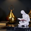 suruim Abstract Reading Statue with Text Detail - Thinker Figurine