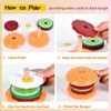 Montessori Toys for 3+ Year Old, Wooden Hamburger Stacking Food