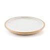 DEMDACO Inspired Everyday Collection Remembrance Round White with Raw Clay