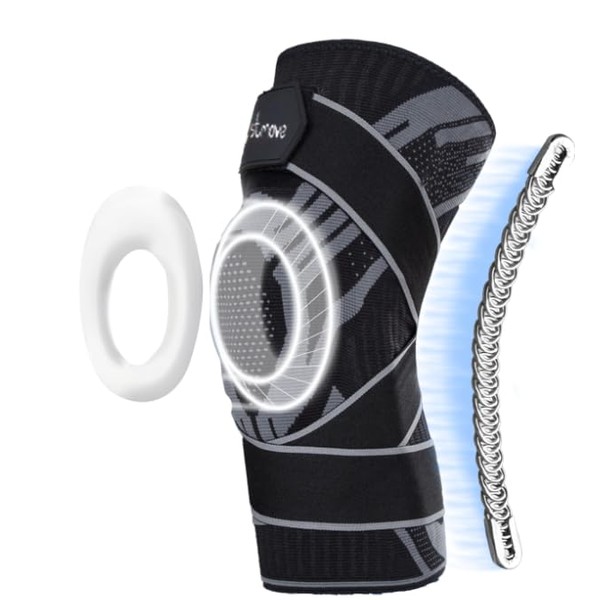 FORESTMOVE Knee Brace Support 360° Protection Breathable Compression Sleeve Anti-Slip