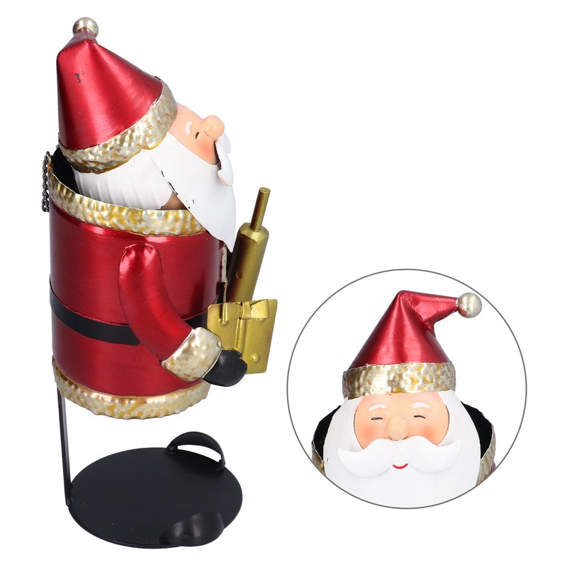 Santa Claus Wine Rack Innovative Dinning Table Decoration Ornament for