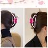 Valentine’s Day Love-Shaped Hair Clips for Women Heart Hair Claw