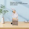 Resin Chef Statue Restaurant Dining Table Decor Figurine Ornament Kitchen