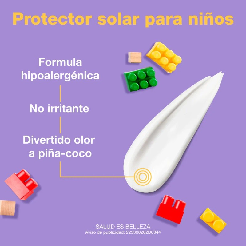 Tri Pack Protector Solar Fotosun Niños Facial Corporal Aroma Piña