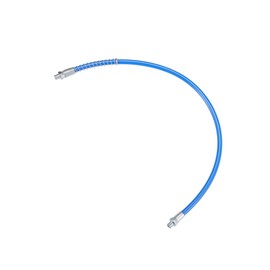 Motoforti 1Pc 24 Inch Universal 1/8" NPT Grease Gun Flex Hose - Trailer Flex Grease Hose Extension Non-Slip - Metal Blue Long-Lasting