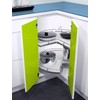 2 Pack 165 Degree Frameless Cabinet Doors Hinges, Clip ON