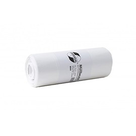 DEISS Universal Bin Liners 60-80 L – Bin Bags in White – Waste Bag Size: 63 x 85 cm, Thickness: 10 µm, Bin Bags, Bin Bags, 50 Pieces/Roll