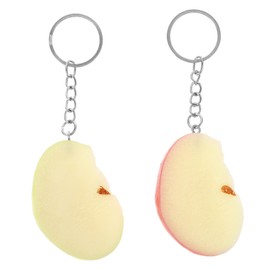 Baluue 2pcs Sliced Apple Bag Pendant Keychain Realistic Fruit Charms for DIY Decoration Cute Hanging Ornaments for Cell Phones and Bags Durable and Eye Catching Keyring