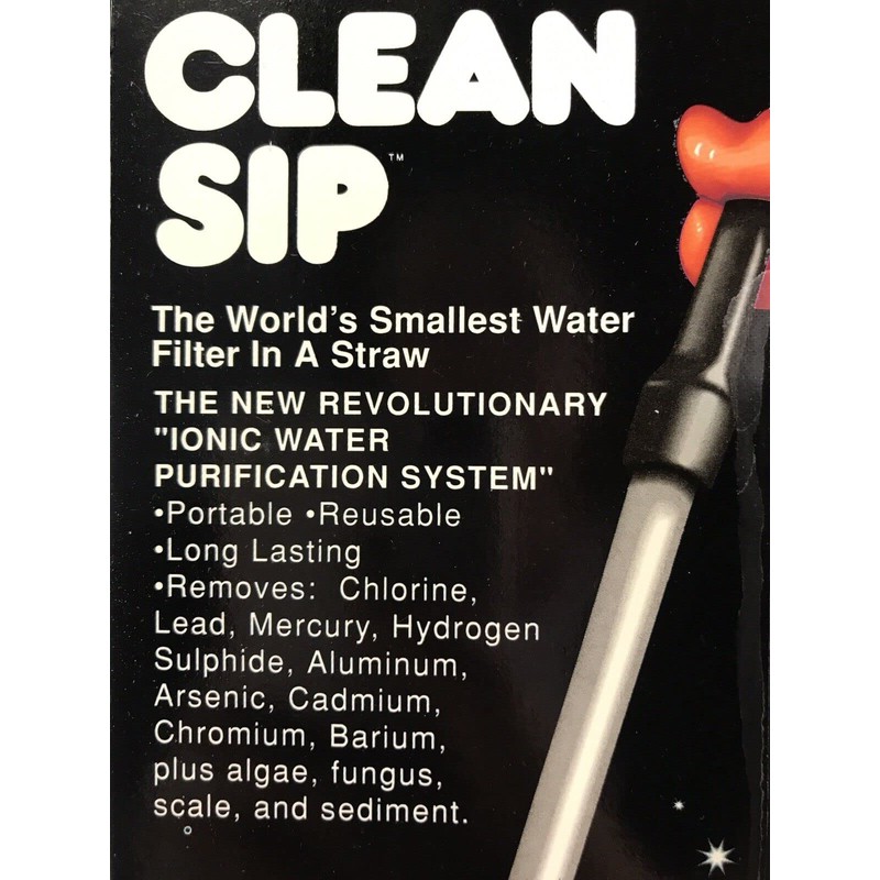 Set of 3 - Water Filter Straw Ionic Portable Purification