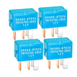4-Pack 4-Pin AC Relay, Fits Toyota/Lexus, Part 90987-02027 90080-87026 90987-02028​​ Factory-Grade Relay Replacements for Climate Control and Electrical Systems.