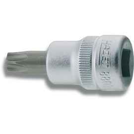 HAZET 8802-T40 Torx Bit Socket, Metallic, 0.4 inch (9.5 mm) Insertion Angle