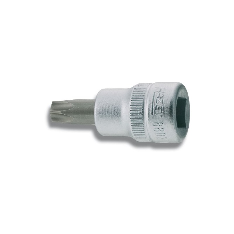 HAZET 8802-T40 Torx Bit Socket, Metallic, 0.4 inch (9.5 mm)