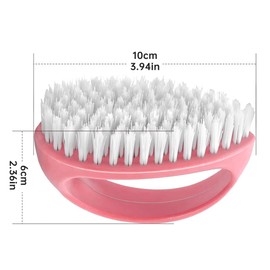 4 Pack Hand Nail Brushes,4 Colors of Handle Grip Duty Nail Brushes,Nylon Firm Stiff Bristles Deep Clean Brushes for Mechanics Gardeners Hand Under Nails Toes(Blue+Green+Purple+Pink)