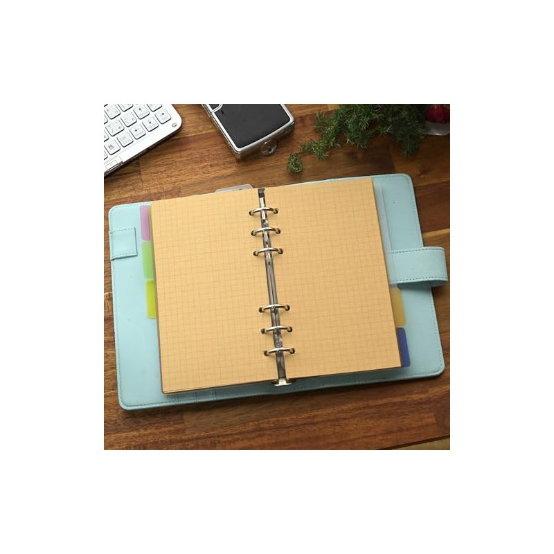 TSUKURIRO Craft B6 Bible Size Organizer, Refill, 6 Holes, Ring,
