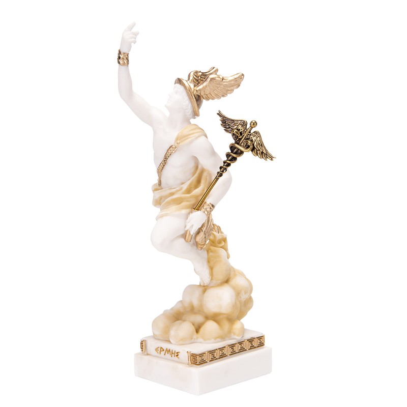 BEAUTIFUL GREEK STATUES Hermes Mercury God Zeus Son Roman Statue